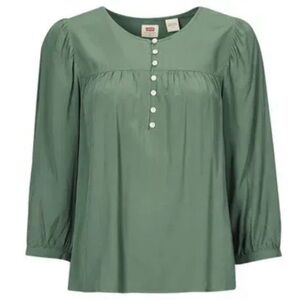 Levi’s Olive Green Tunic Full Sleeves Top (size small)